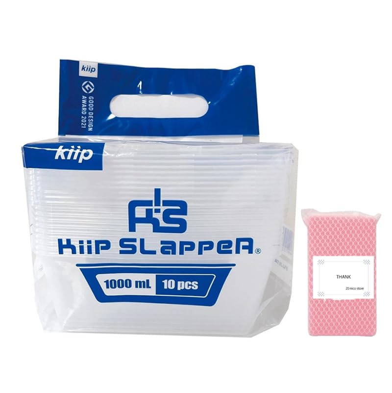 Amazon.co.jp: ミヤゲン キープスラッパー 食品保存容器 1000ml 10p入